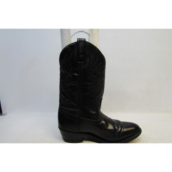 Cody James Mens Size 9 EE Black Leather Cowboy Western Boots main image 10